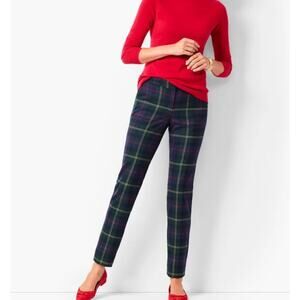 TALBOTS Tartan Plaid HAMPSHIRE Ankle Pants Size 14P